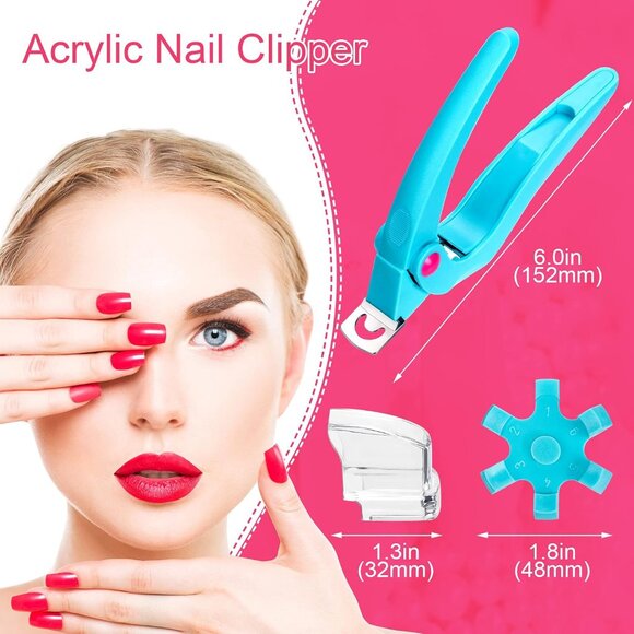 Acrylic Nail Clipper Adjustable Stainless Steel Cutter(1 set) - Picture 10 of 12